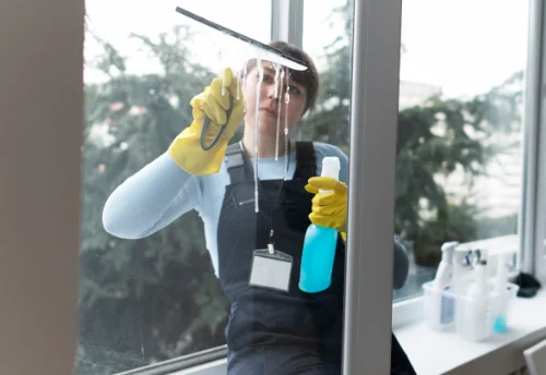 Nettoyage de vitres intérieures et extérieures à la Bouteille